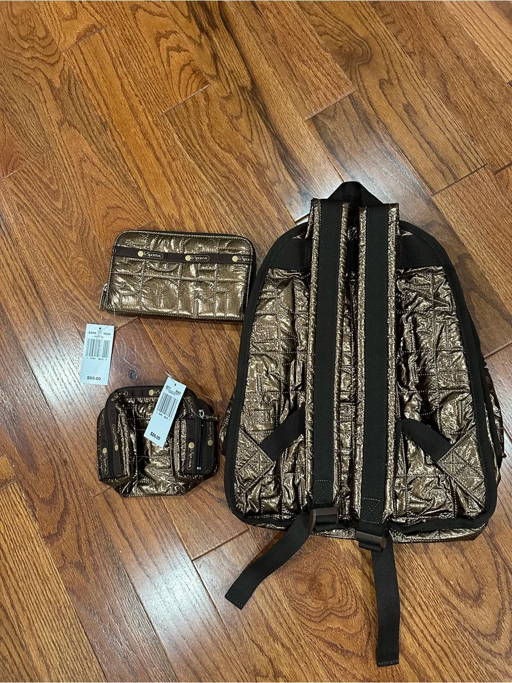Lesportsac Lily Copper Foil Lot of 3